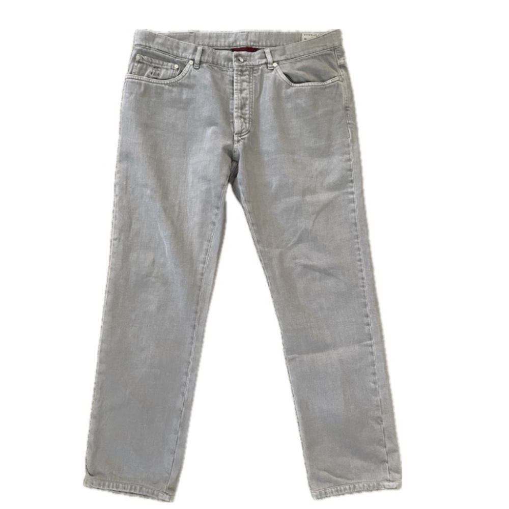 Brunello Cucinelli Gray Jeans 52